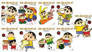 Sách - Combo 9 quyển Shin cậu bé bút chì - truyện ngắn (giao tập ngẫu nhiên) + bán kèm 1 bút viết