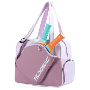 MUSASI Nylon Pickleball Racket Shoulder Bag Large Capacity with Shoe Compartment Pickleball Paddle Bag Adjustable Strap Pickleball Handbag Outdoor Sports