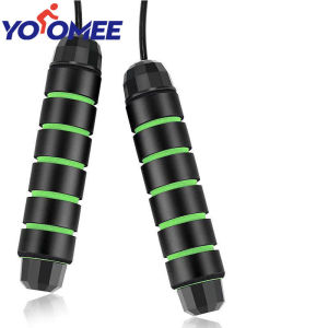 Yoomee Adjustable Jump Rope Cardio Jumping Rope for Men Women and Children of All Heights and Skill Levels - for Skipping Rope Crossfit Training Boxing and MMA Workouts