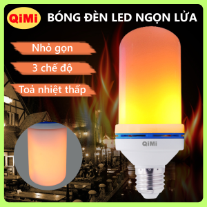 Đèn Mô Phỏng Ngọn Lửa QiMi DL01 - Trang Trí Sự Kiện Cửa Hàng Quán Cafe Tiết Kiệm Điện Nhỏ Gọn