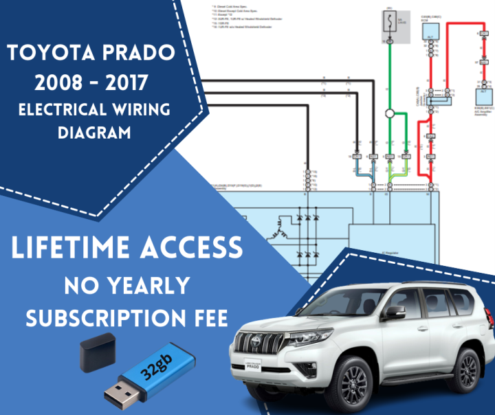 Prado 2008 to 2016 Complete Electrical Wiring Diagram All System Petrol