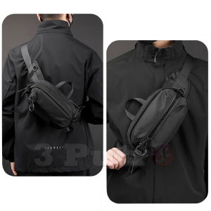 Tas Dada Pria Tas Pinggang Olahraga Fungsional Tas Bahu dan Selempang Sederhana dan Modis Kapasitas Besar - WE POWER 2122