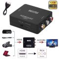 [HDMI to AV] Bộ chuyển đổi Video HDMI sang AV 1080p Công cụ chuyển đổi tổng hợp Tương thích HDMI với RCA CVSB L / R. 