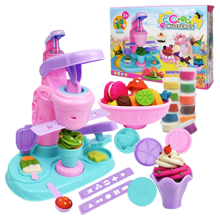 DIY Ice Cream Mud Series Colored Clay Magic Dough Play-Doh Ice