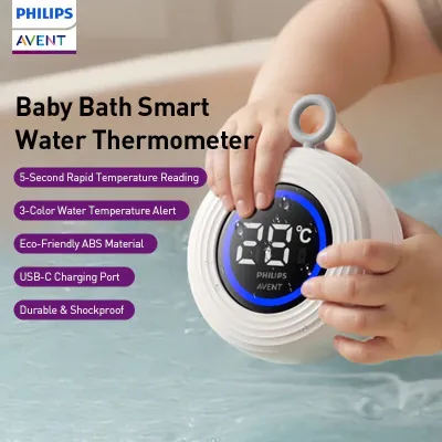 Philips AVENT Childrens Bath Smart Water Temperature Meter Thermometer with Type-C Charging Port