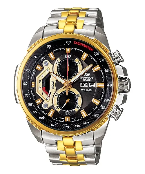 Casio Edifice EF-558SG-1A Tachymeter Analog Quartz Chronograph Two