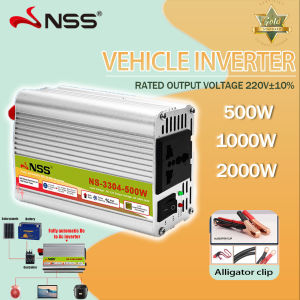 NSS Solar Power Inverter DC 12v to AC 500W/1000W With Solar Battery Fast Charging Energy Converter