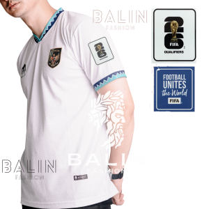 Baju Jersey Timnas Indonesia Home 2022-2023 Embossed Brasil Logo Timbul Warna Merah/Hitam/Putih