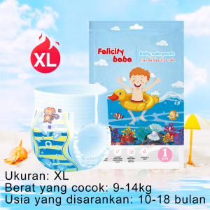 LAKOE Popok Celana Renang Bayi Celana Renang Balita Tahan Air Sekali Pakai Baby Swim Diapers