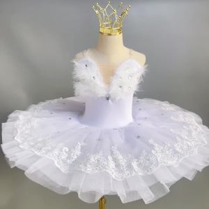 Childrens Pure White Ballet Dress Performance Costume for Girls Little Swan TUTU Swan Lake tutu dress performance costume