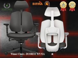 DUOREST WN 92A-BLK Ergonomic Chair -WINNER CHAIRS - Ergonomic Office Chair/Computer chair-10 years warranty