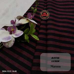 [0.5 METER] Kain Batik Katun 40s Lurik Premium [Batik Pria Batik Wanita] Lebar 1.15 Meter