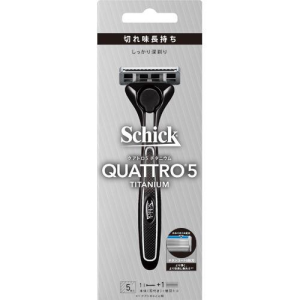 Dao cạo râu Schick Quattro 5 + Kèm 2 lưỡi dao - Nhật Bản