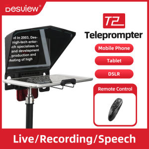 Bestview T2 Big Screen Prompter Professional Interview Teleprompter Anchorman Host for DSLR ForSmartphone video prompter