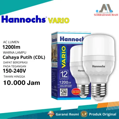 Hannochs Bohlam Lampu LED VARIO 30W Cahaya Putih Hemat Energi Dengan Frosted Cover - GARANSI RESMI
