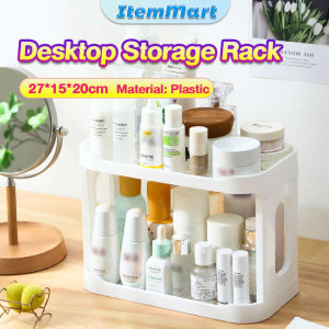 ItemMart 2 Layers Simple Desktop Storage Rack Shelf Table Organizer Cosmetic Jewelry Bathroom Rack