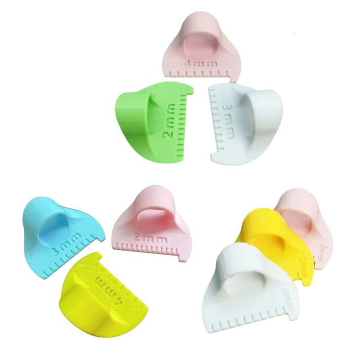 3Pcs Sewing Templates Ruler Finger Sewing Ruler Quilting Stitching Aid ...