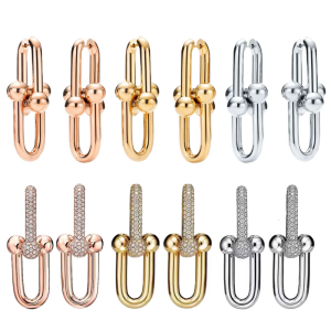 Sophisticated Horseshoe Ear Delicate Horseshoe Pendant Earrings Accessory Perfect For Professionals