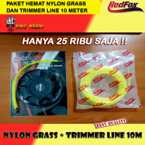 PAKET TALI SENAR MESIN POTONG RUMPUT DAN DUDUKAN TALI SENAR MESIN POTONG RUMPUT 10M 25M 50M 100M