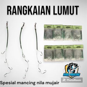 Rangkaian kail pancing lumut Ukuran no 1 sampai No 10 Termurah Harga perpcs