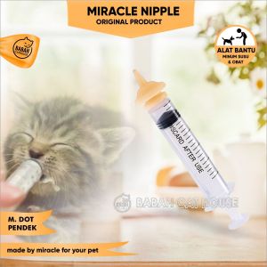 Dot Kucing Miracle Nipple 5ml Dot susu Kitten Bayi Kucing Baru Lahir Umur 0 1 2 3 4 Bulan Silikon 4