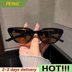 PkYeG New Fashion Retro Small Oval Frame Macaron Pattern Tendy Sunglasses Women Men Vintage