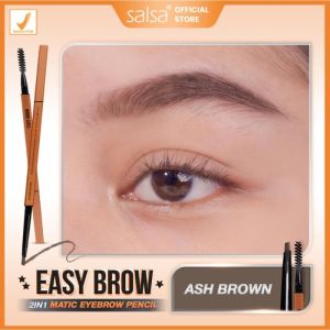SALSA EASY BROW MATIC PENSIL ALIS PUTAR 2IN1 EYEBROW KOSMETIK MAKEUP WAJAH