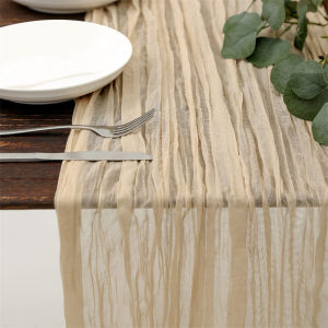 Table Runner Lace Tassel Non Slip Decorative Dining Table Cover Console Home Use