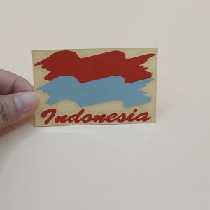 Stiker Sticker bendera Indonesia