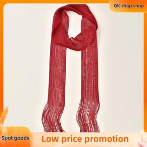 ✨QK shop✨ Long Flowy Fringe Tassel f Solid Color Cape Belt Waist Sash for Women Versatile Layering Accessory