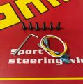 MOMO Deep Dish Style Steering Wheel Blue Ring 35cm. 