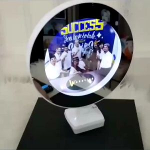 SEHARI JADI jam Cermin mirror kaca magic ajaib frame foto lampu LED hadiah kado gift custom ultah anniversary wisuda wedding kado valentine natal unik mewah lucu