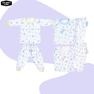 MEGA 6 Set Setelan Oblong Anak Lengan Panjang Motif / Setelan Baju Tidur Anak Lengan dan Celana Panjang / Setelan Piyama Anak Murah