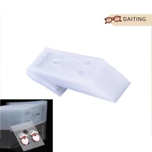 DAITING 100x rõ ràng chuyên nghiệp loại nhựa Bông tai tai Studs chủ hiển thị treo thẻ