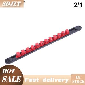 SDJZT 1 2 1 4 3 8 ổ cắm Clip đường sắt chủ ổ cắm trượt đứng tay áo đường sắt giá công cụ 360 ° xoay Ổ cắm tổ chức ABS ổ cắm tổ chức