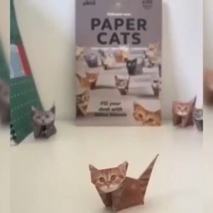 50 DIY Origami Paper Sheets Homemade Paper Cats for Folding Cute Cat Shapes Fun Craft Activities for Adults and Kids Desk Decorations and Gifts for Cat Lovers