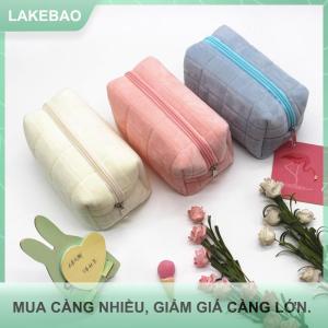 【LAKEBAO】 Dễ Thương Lông Trang Điểm Túi Cho Phụ Nữ Dây Kéo Lớn Rắn Màu Mỹ Phẩm Túi Du Lịch Mỹ Phẩm Túi Xách Dễ Thương Mini Dây Kéo Vệ Sinh Cá Nhân Túi