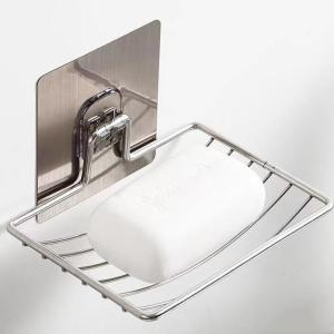 2/1PCS Wall Mounted Soap Holder 304 Stainless Steel Soap Sponge Box Bathroom Punch Free