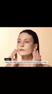 KOEC Silk polypeptide 24K Gold Collagen Moisturizing Mask 4 Piece Pack Silk Peptide Mask