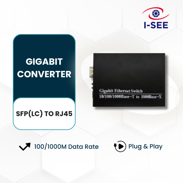 Click Mode Rj45 Gigabit Converter SFP to RJ45 | LC mode |Ethernet Media Converter |100 ...