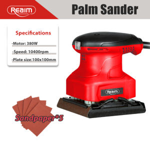 REAIM Orbital Sander Electric Sander Palm Sander 13000RPM Speed Random Orbital 600W power tools Free 5 Accessories
