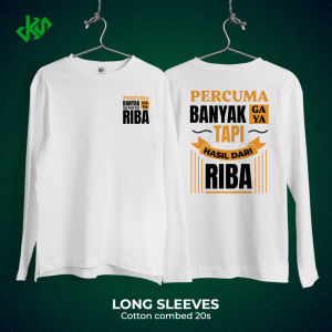 Desain Kaos Keren - Banyak Gaya Tapi Riba - Kaos Islami - Bahan Combed 20s Lembut Nyaman Standar Distro