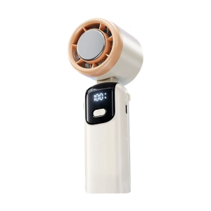 Digital Foldable Turbos Bladeless Fan 5 Gear Wind Control Rechargeable Operated Portable Desktop Cooling System