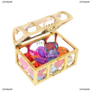 [COD] yixiayun 1 Set Child DIY Accessories Box Treasure Kids Toys Acrylic Colorful Gems Plastic Large Jewels