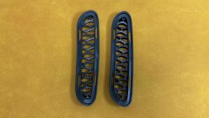 CH1139101 68280725AA 2Pcs Bumper Cover Molding Trim Driver and Passenger Side Compatible with Dodge Charger 2015-2023 CH1138101 68280724AA Rear Bumper Cover Molding Face Bar Trim Bezel