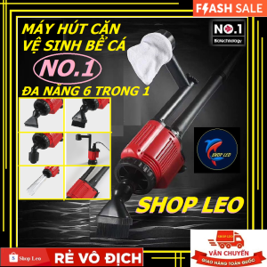Máy Hút Phân - Dụng cụ vệ sinh 6 trong 1 - Dọn vệ sinh bể cá - Thay nước bể cá - Hồ cá cảnh - bể thủy sinh - shopleo