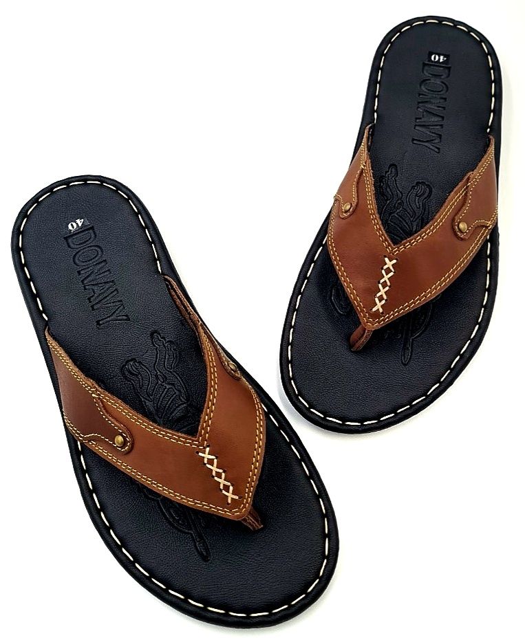 100% Genuine Cow Leather Toe Slippers, High Quality Mens Shoes 12 Months Warranty Shop Kinson. 