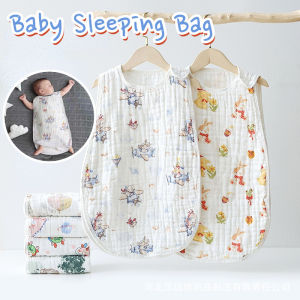 Baby Sleep Sack Sleeveless Vest Muslin Breathable Absorbent Lightweight Nursery Nap Wearable Blanket
