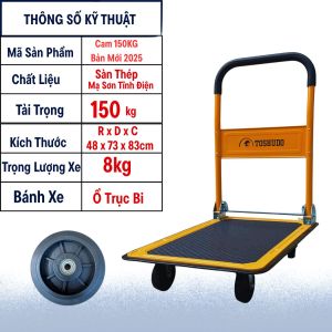 (Siêu Bền) Xe Đẩy Hàng TOSHIDO Thép Tải Trọng 150-250kg Gấp Gọn Chuyển Hàng Hóa Tiện Lợi
