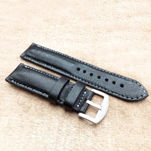 Tali Kulit Jam Tangan Custom - Pull Up Warna Hitam Garansi 1 tahun